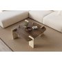 HANAH HOME Sto za kafu Afrolli Walnut Travertine - slika 3