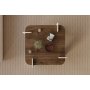 HANAH HOME Sto za kafu Afrolli Walnut Travertine - slika 4