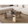 HANAH HOME Sto za kafu Afrolli Walnut Travertine - slika 1