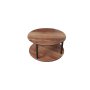 HANAH HOME Sto za kafu Masivo Round Walnut - slika 2