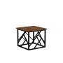 HANAH HOME Sto za kafu Woda Walnut Black - slika 3