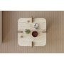 HANAH HOME Sto za kafu Poalla Travertine Walnut - slika 4