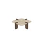 HANAH HOME Sto za kafu Poalla Travertine Walnut - slika 5