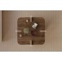 HANAH HOME Sto za kafu Poalla Walnut Travertine - slika 4