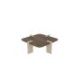 HANAH HOME Sto za kafu Poalla Walnut Travertine - slika 5