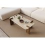 HANAH HOME Sto za kafu Leapiri Travertine Walnut - slika 3