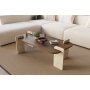 HANAH HOME Sto za kafu Leapiri Walnut Travertine - slika 1