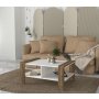 HANAH HOME Sto za kafu Erica White Walnut - slika 1