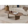 HANAH HOME Sto za kafu Ovalis Walnut - slika 2