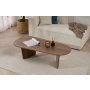 HANAH HOME Sto za kafu Ovalis Walnut - slika 4