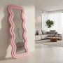 HANAH HOME Ogledalo Mundo Oval Pink - slika 1