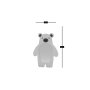 HANAH HOME Ogledalo za decu Bear Grey - slika 3