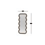HANAH HOME Ogledalo Wave Brown - slika 3