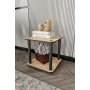 HANAH HOME Bočni sto Bookcase 2 Tier Square Hrast - slika 2