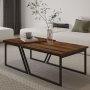 HANAH HOME Sto za kafu Verona P0024623 Rustic Walnut - slika 3