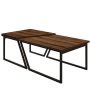 HANAH HOME Sto za kafu Verona P0024623 Rustic Walnut - slika 5