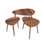 HANAH HOME Sto za kafu Alvin Walnut - slika 4