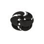 HANAH HOME Sto za kafu Yin Yang 4 70 Black - slika 4