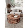 HANAH HOME Sto za kafu Yin Yang 4 70 Walnut - slika 1