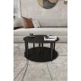 HANAH HOME Sto za kafu Yin Yang 2 Black - slika 3