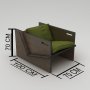 HANAH HOME Ving Chair - fotelja Winner - slika 1