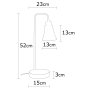 OPVIQ Stona lampa Foca N 125 - slika 3