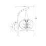 OPVIQ Zidna lampa 9049 1A - slika 4