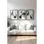 WALLXPERT Dekorativna slika iz 3 dela Huhu437 20 x 30 - slika 1