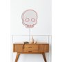 WALLXPERT Zidna LED dekoracija Skull Pink - slika 5