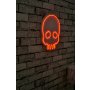 WALLXPERT Zidna LED dekoracija Skull Red - slika 2