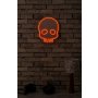 WALLXPERT Zidna LED dekoracija Skull Red - slika 3