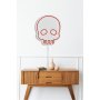 WALLXPERT Zidna LED dekoracija Skull Red - slika 5