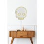 WALLXPERT Zidna LED dekoracija Skull Yellow - slika 5