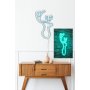 WALLXPERT Zidna LED dekoracija Deer Blue - slika 4