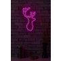 WALLXPERT Zidna LED dekoracija Deer Pink - slika 3