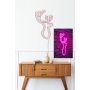 WALLXPERT Zidna LED dekoracija Deer Pink - slika 4