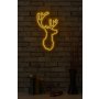 WALLXPERT Zidna LED dekoracija Deer Yellow - slika 3