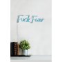 WALLXPERT Zidna LED dekoracija Fuck Fear Blue - slika 5