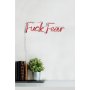 WALLXPERT Zidna LED dekoracija Fuck Fear Red - slika 5
