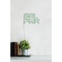 WALLXPERT Zidna LED dekoracija Girl Power Green - slika 5
