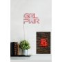 WALLXPERT Zidna LED dekoracija Girl Power Red - slika 3