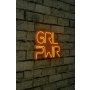 WALLXPERT Zidna LED dekoracija Girl Power Yellow - slika 2