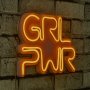 WALLXPERT Zidna LED dekoracija Girl Power Yellow - slika 1