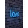 WALLXPERT Zidna LED dekoracija Love Blue - slika 2