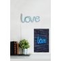 WALLXPERT Zidna LED dekoracija Love Blue - slika 3