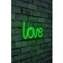 WALLXPERT Zidna LED dekoracija Love Green - slika 2