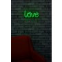 WALLXPERT Zidna LED dekoracija Love Green - slika 4