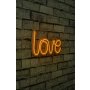 WALLXPERT Zidna LED dekoracija Love Yellow - slika 2
