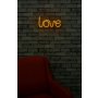 WALLXPERT Zidna LED dekoracija Love Yellow - slika 4