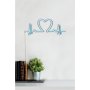 WALLXPERT Zidna LED dekoracija Love Rhythm Blue - slika 5